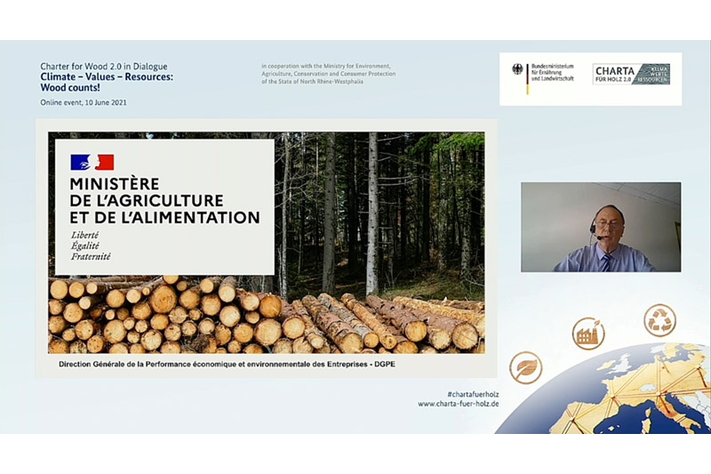 Jean-Marie Lejeune zur französischen Wald- und Holzpolitik. Quelle: FNR/BMEL/photothek