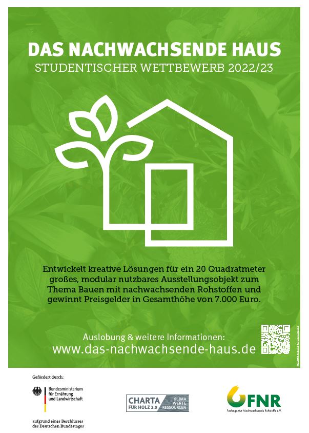 Studentischer Wettbewerb „Das Nachwachsende Haus“. Quelle: FNR